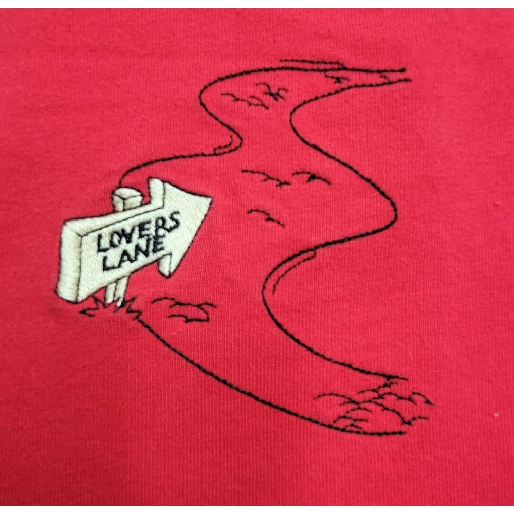 Warner Brothers Tshirt M Vintage 90s Pepé le Pew & Penelope Pussycat Embroidered - Picture 2 of 8